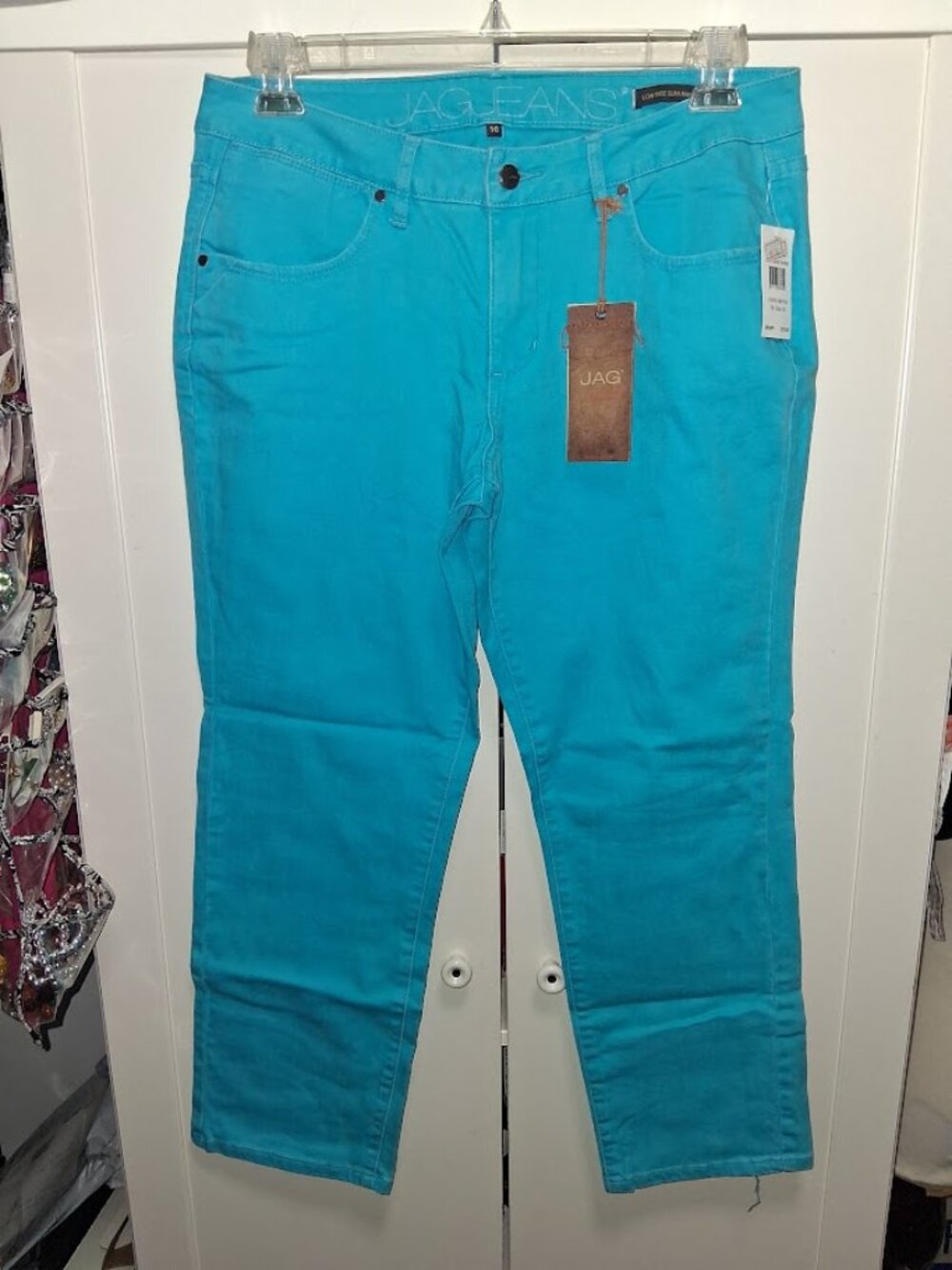 Jag Jeans Low Rise Slim Ankle Jeans NWT Sz 16 Fiji Blue
